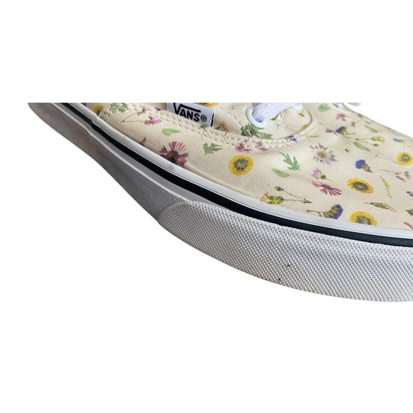 Vans Doheny Pressed Flower Floral Canvas Shoes Women’s Size 8 Cream Multicolor - Picture 5 of 9